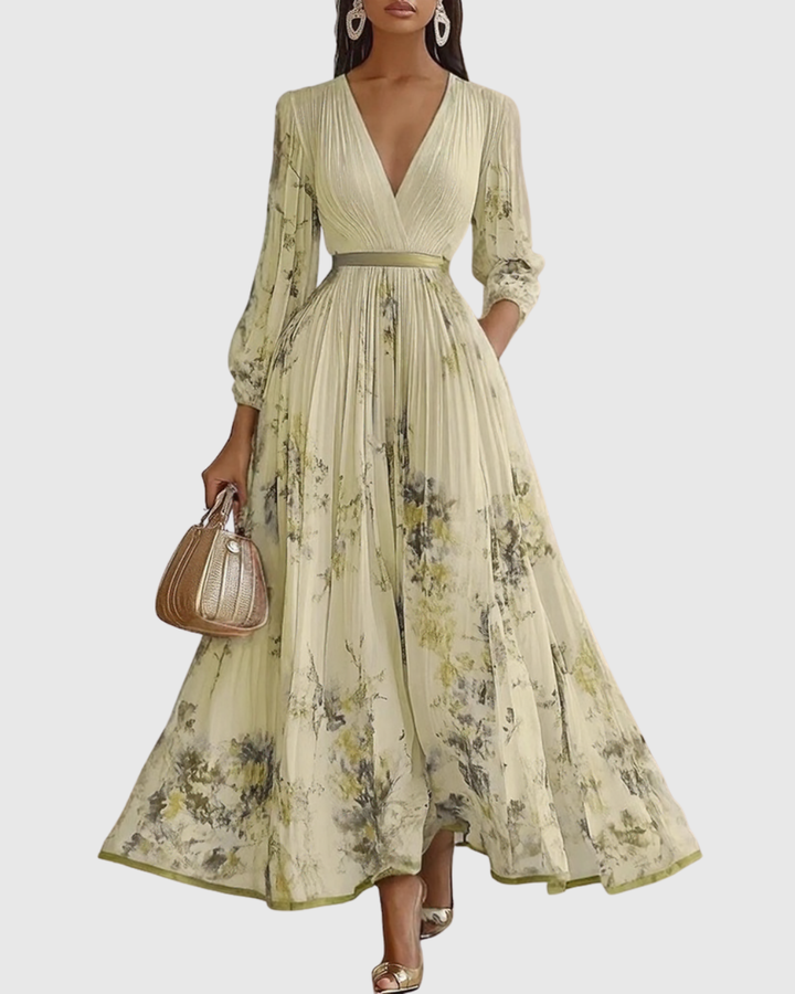 Rowella | Elegantné skladané maxi šaty