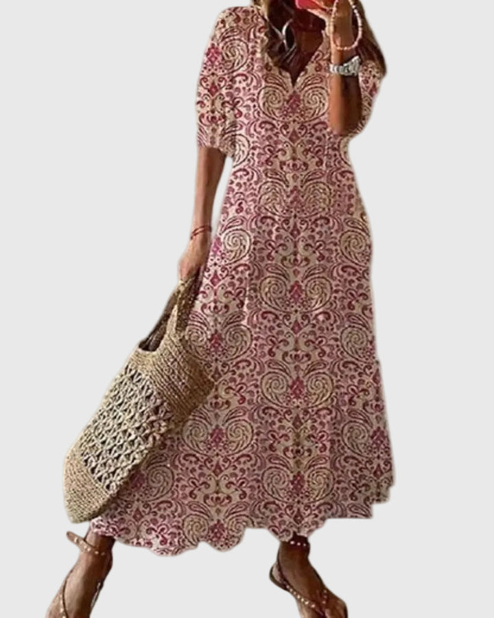 Amalia | Boho Vintage Letné Maxi Šaty