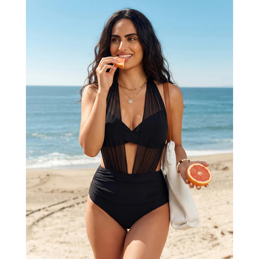 Sabine | 2-v-1 vysoký pás Bikini s kontrolou brucha