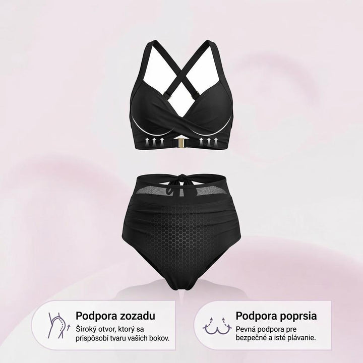 Sabine | 2-v-1 vysoký pás Bikini s kontrolou brucha