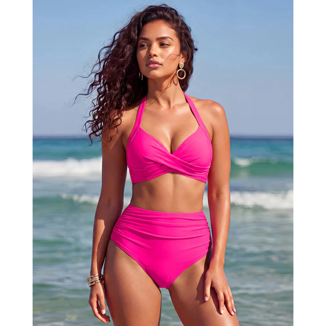Sabine | 2-v-1 vysoký pás Bikini s kontrolou brucha