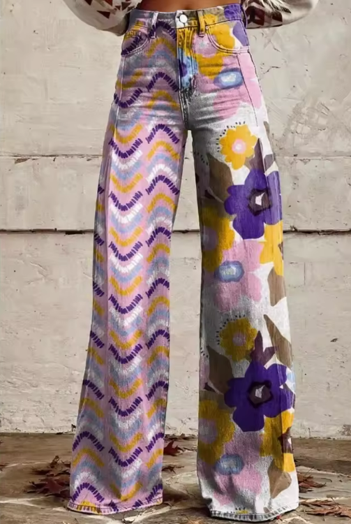 Isadora - Kvetinové Boho Nohavice