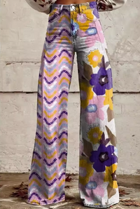 Isadora - Kvetinové Boho Nohavice