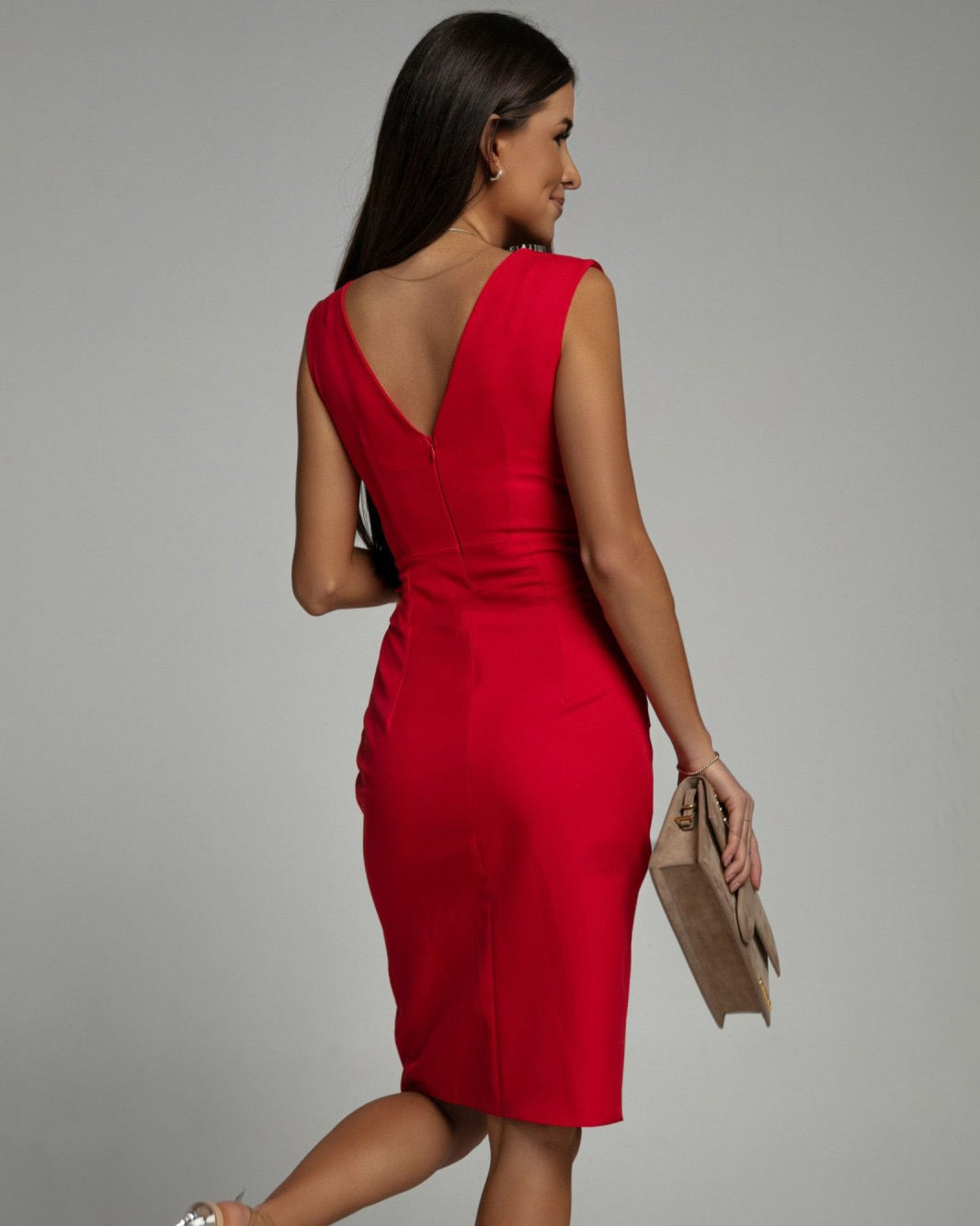 Maud™ | Elegantné šaty strihu do V s rozparkom