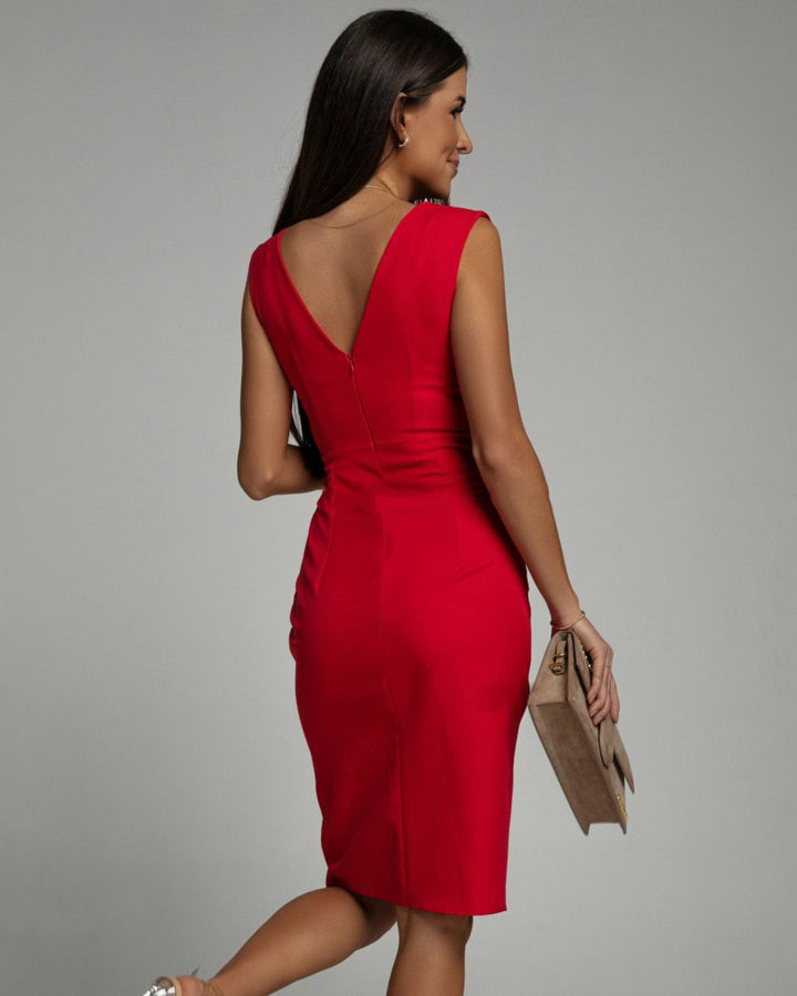 Maud™ | Elegantné šaty strihu do V s rozparkom