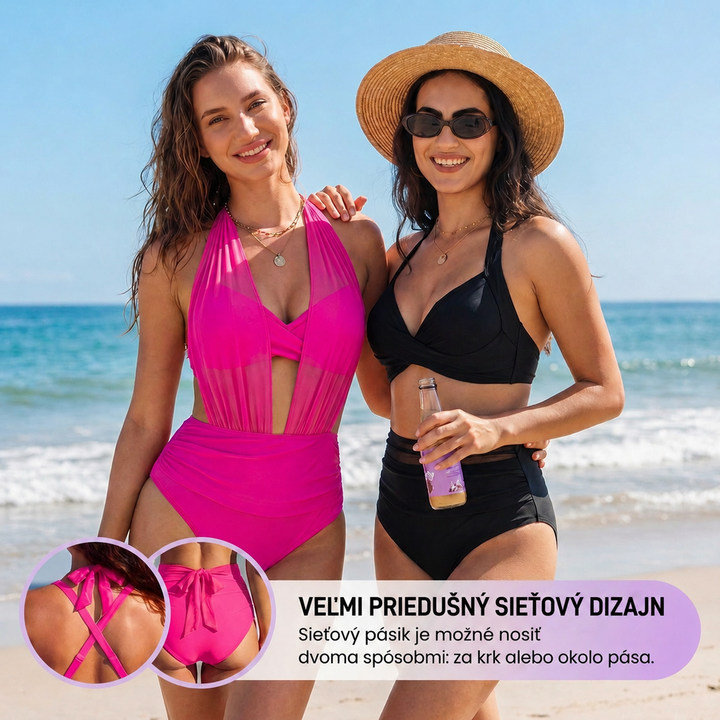 Sabine | 2-v-1 vysoký pás Bikini s kontrolou brucha
