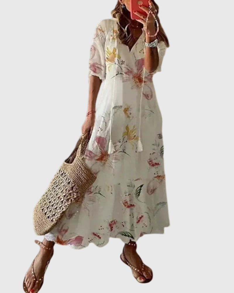 Noor™ | Letné Vintage Boho Maxi Saty