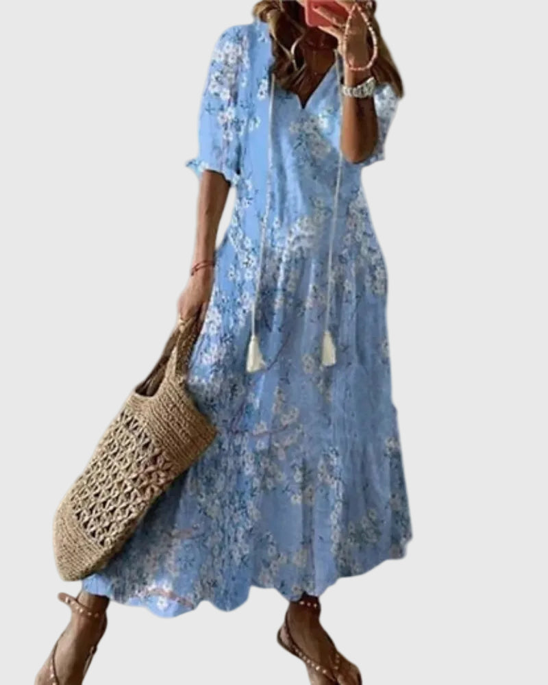 Noor™ | Letné Vintage Boho Maxi Saty