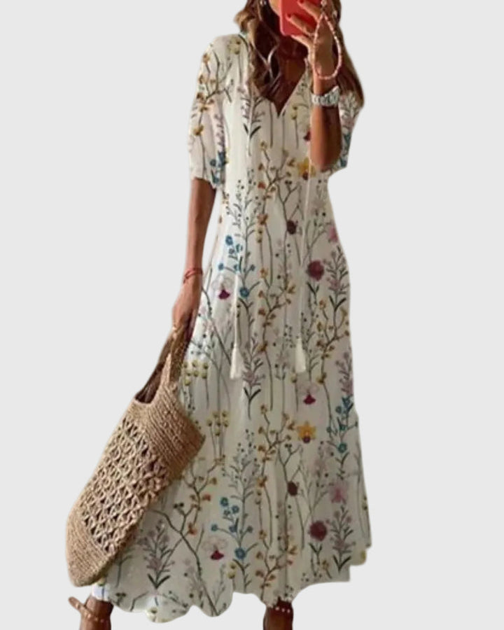 Noor™ | Letné Vintage Boho Maxi Saty