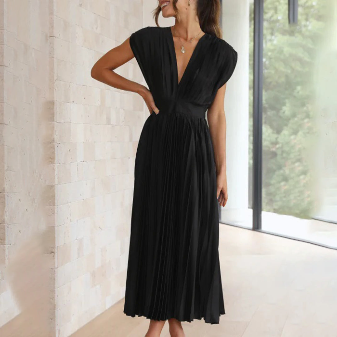 Marni™ | Nadčasové skladané midi šaty