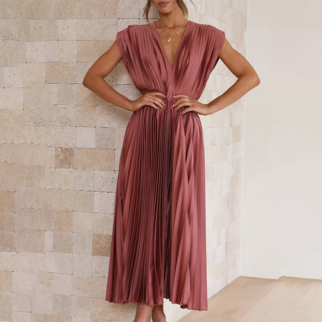 Marni™ | Nadčasové skladané midi šaty