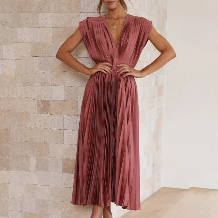 Marni™ | Nadčasové skladané midi šaty