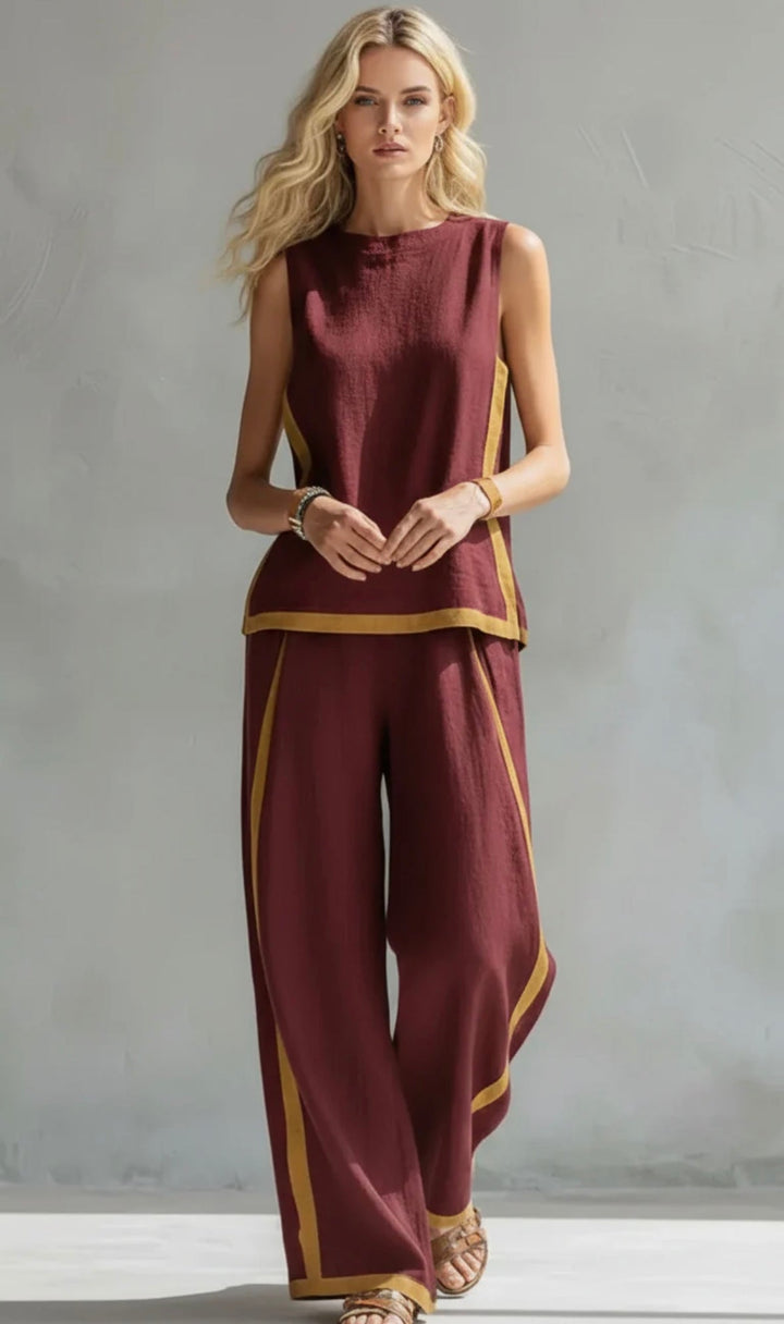 Marlene | Elegantný široký dvojdielny letný set
