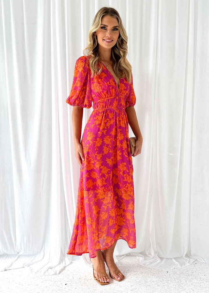 Luna™ | Moderné kvetinové midi šaty