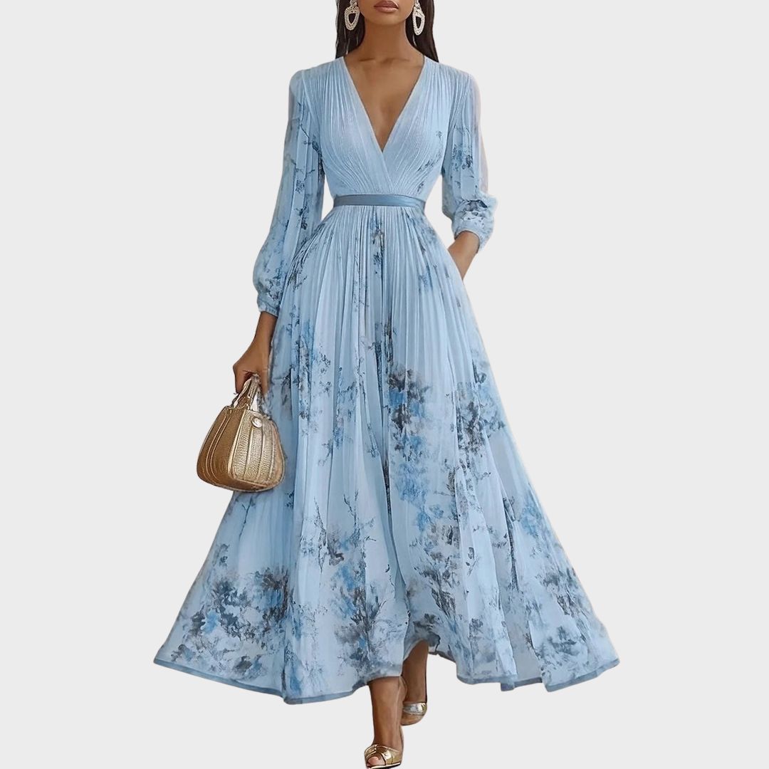 Rowella | Elegantné skladané maxi šaty