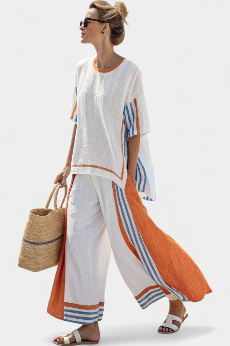 Anzaleira | Elegantná pruhovaná súprava