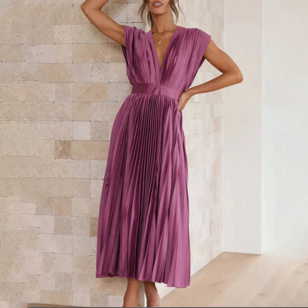 Marni™ | Nadčasové skladané midi šaty