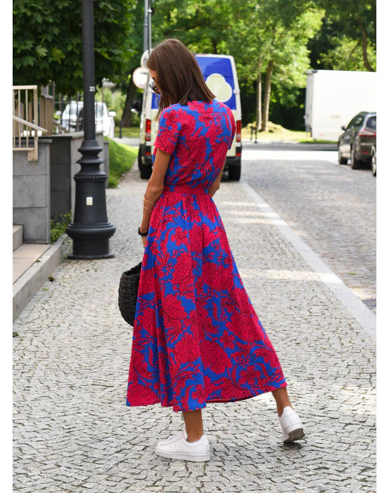 Julia - Elegantné šaty s výstrihom do V a tvarujúcim strihom
