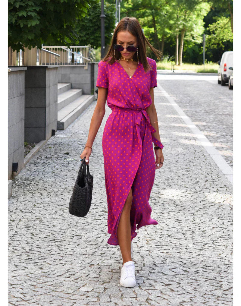 Julia - Elegantné šaty s výstrihom do V a tvarujúcim strihom