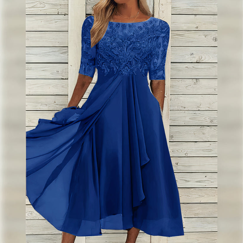Harper™ | Elegantné čipkované midi šaty