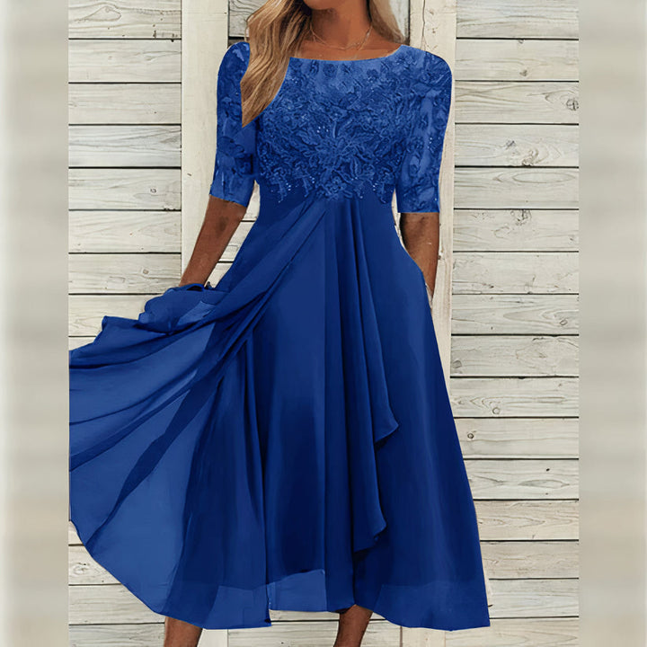 Harper™ | Elegantné čipkované midi šaty