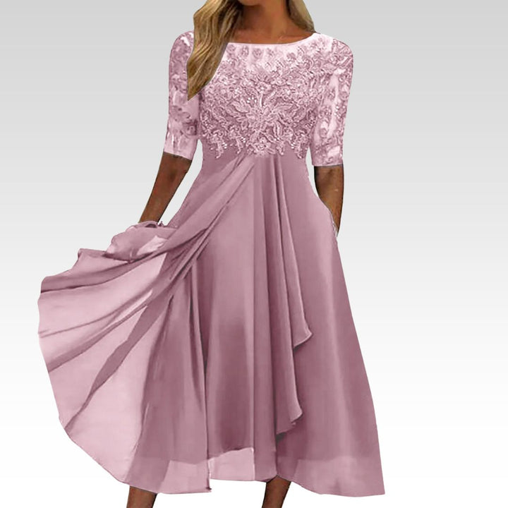 Harper™ | Elegantné čipkované midi šaty