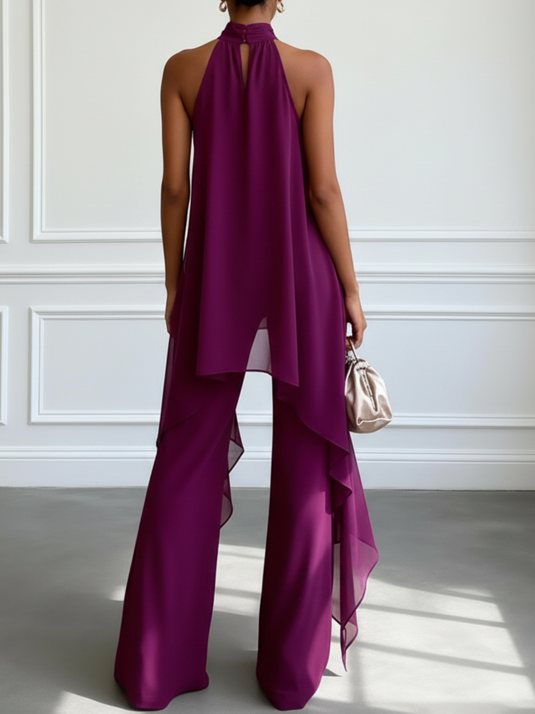 Elegantná dvojdielna súprava vo farbe lila