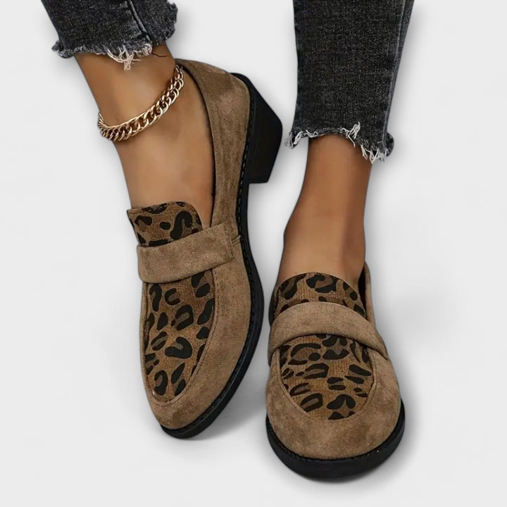Aurora - Elegantné dámske topánky s leopardím vzorom