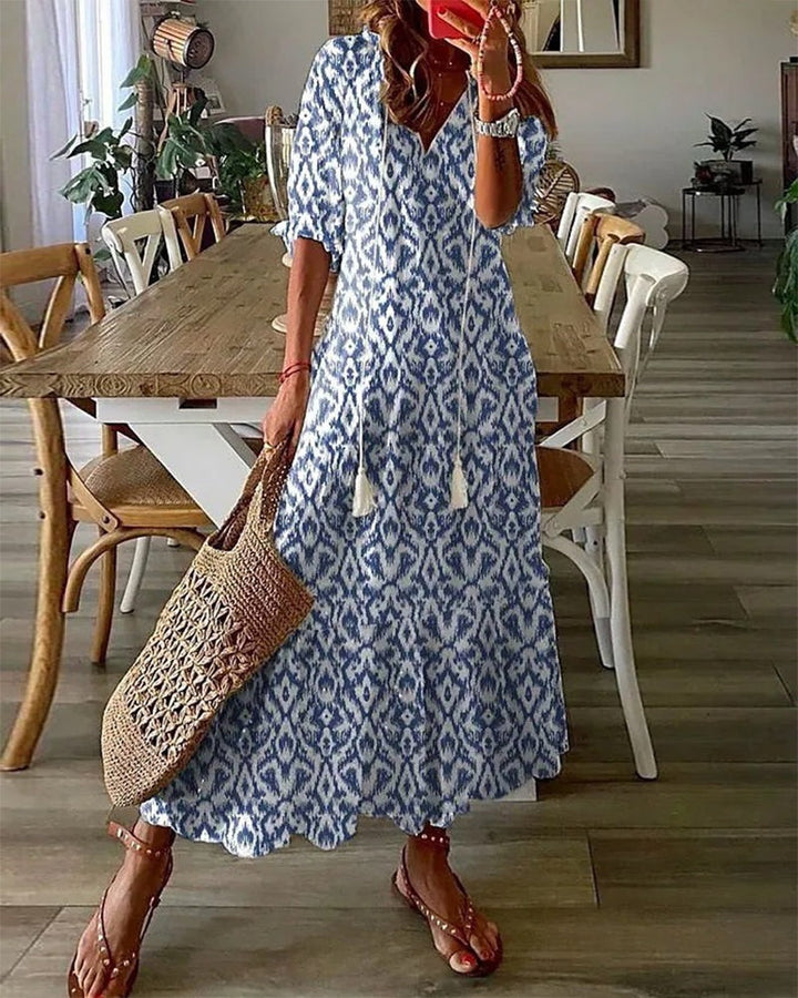 Noor™ | Letné Vintage Boho Maxi Saty
